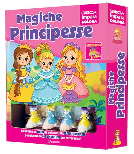 Magiche principesse. Ediz. a colori. Con 4 principesse. Con scenario - copertina