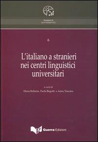 L'italiano a stranieri nei centri linguistici universitari - copertina