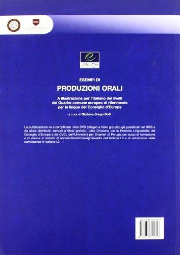 Esempi di produzione orali a illustrazione per l'italiano dei livelli del quadro comuni europeo di riferimento per le lingue del Consiglio d'Europa. Con 2 DVD - 2