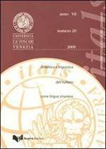 Itals. Didattica e linguistica dell'italiano come lingua straniera (2009). Vol. 20