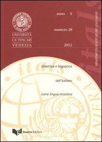 Itals. Didattica e linguistica dell'italiano come lingua straniera (2012). Vol. 28 - copertina
