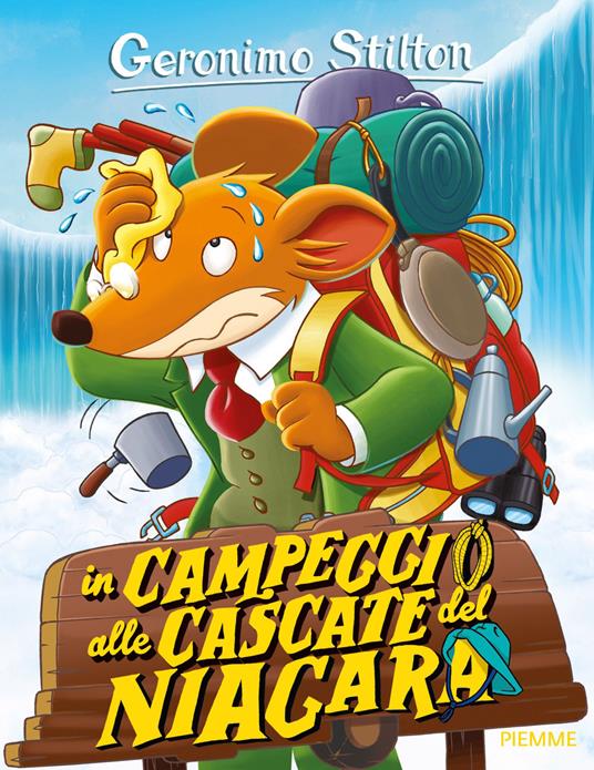 In campeggio alle cascate del Niagara - Geronimo Stilton - copertina