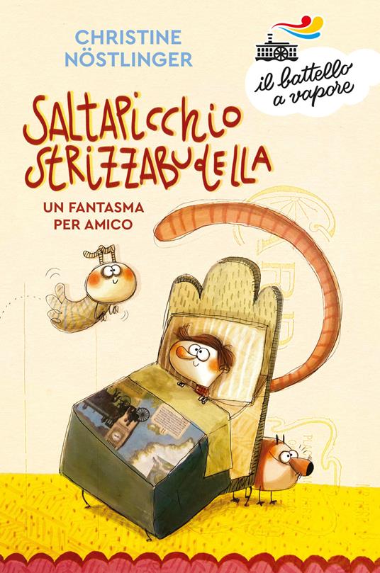 Saltapicchio Strizzabudella, un fantasma per amico - Christine Nöstlinger - copertina