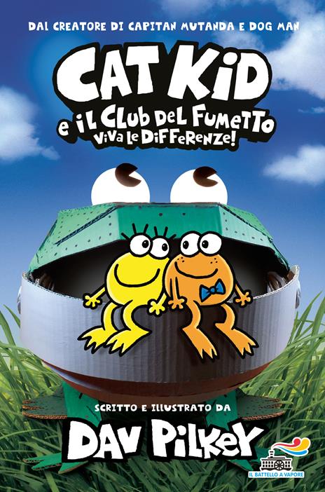 Cat Kid. Il club del fumetto. Viva le differenze!  - Dav Pilkey - copertina