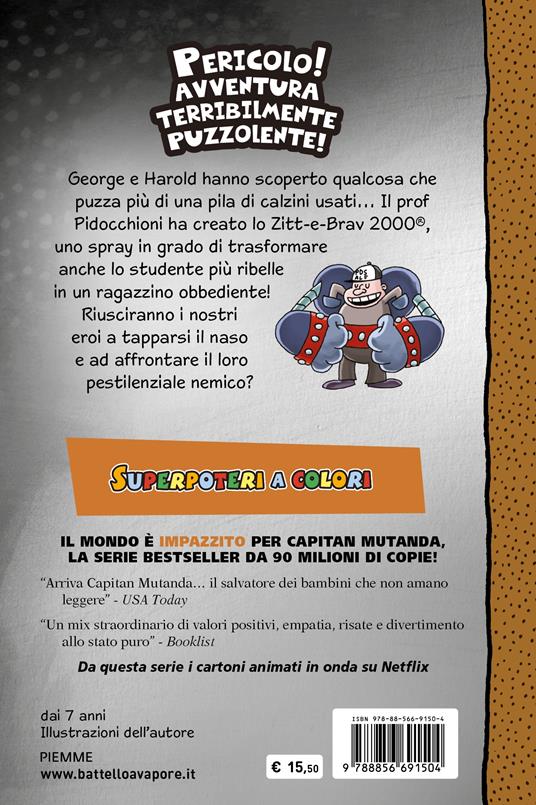 Capitan Mutanda e le pestilenziali peripezie del professore Puzzolentone - Dav Pilkey - 2