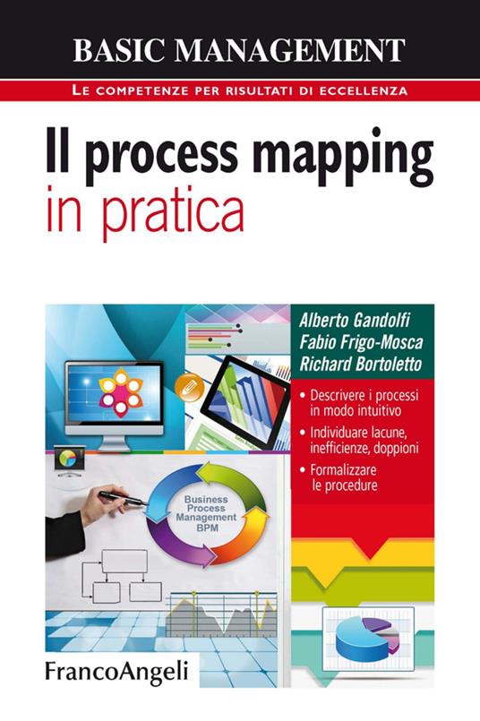 Il process mapping in pratica. Descrivere i processi in modo intuitivo. Individuare lacune, inefficienze, doppioni. Formalizzare le procedure - Alberto Gandolfi,Richard Bortoletto,Fabio Frigo-Mosca - copertina