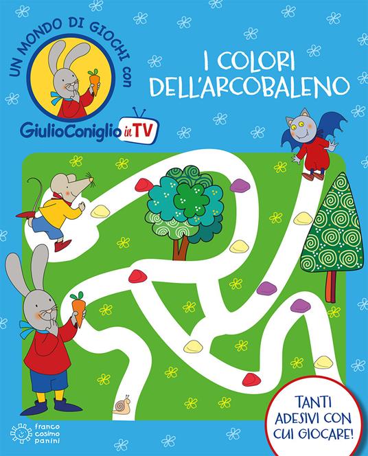 I colori dell'arcobaleno. Con adesivi. Ediz. a colori - Nicoletta Costa - copertina