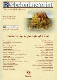 Babelonline print. Vol. 6: Incontro con la filosofia africana - copertina