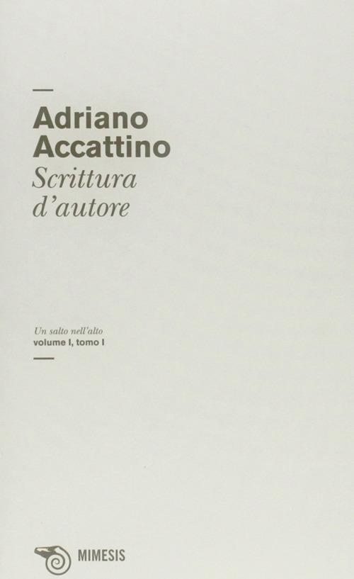 Un salto nell'alto. Vol. 1/1: Scrittura d'autore - Adriano Accattino - copertina
