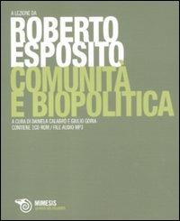 Comunità e biopolitica. Con CD-ROM file audio formato MP3 - Roberto Esposito - copertina