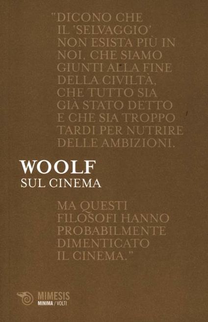 Sul cinema - Virginia Woolf - copertina