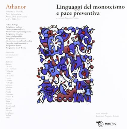 Athanor (2012). Vol. 15: Linguaggi del monoteismo e pace preventiva - copertina