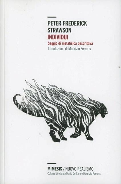 Individui. Saggi di metafisica descrittiva - Peter F. Strawson - copertina