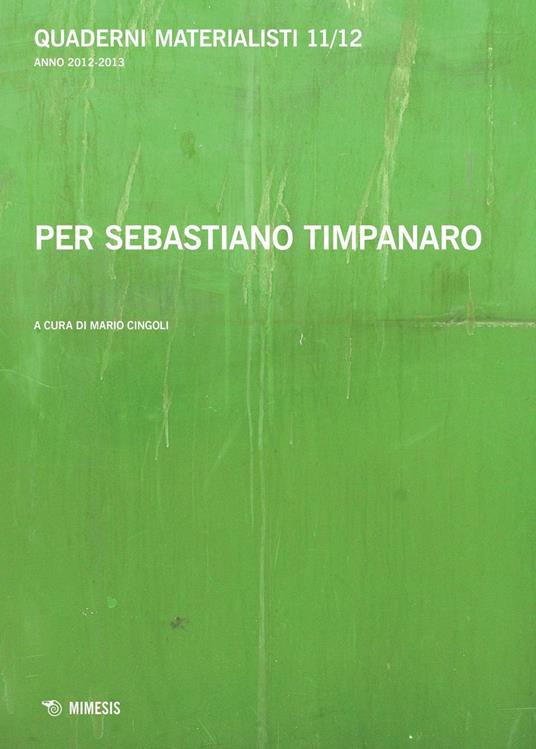 Quaderni materialisti vol. 11-12 - Mario Cingoli - copertina