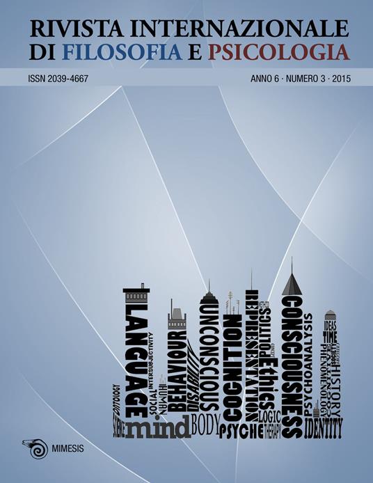 Rivista internazionale di filosofia e psicologia (2015). Vol. 3 - copertina