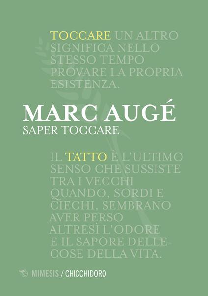 Saper toccare - Marc Augé - copertina