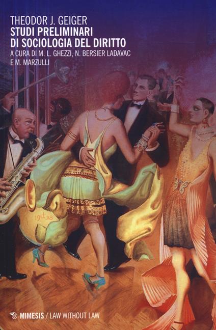 Studi preliminari di sociologia del diritto - Theodor Geiger - copertina