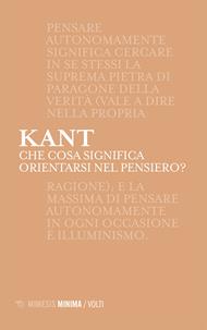 Che cosa significa orientarsi nel pensiero?