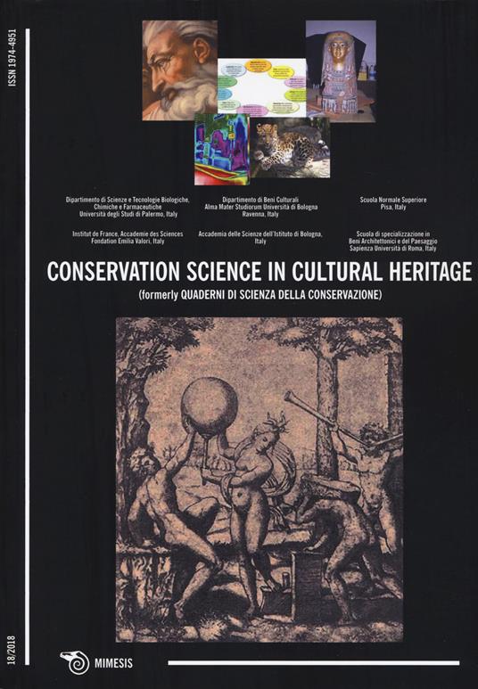 Conservation science in cultural heritage (formerly Quaderni di scienza della conservazione) (2018). Vol. 18 - copertina