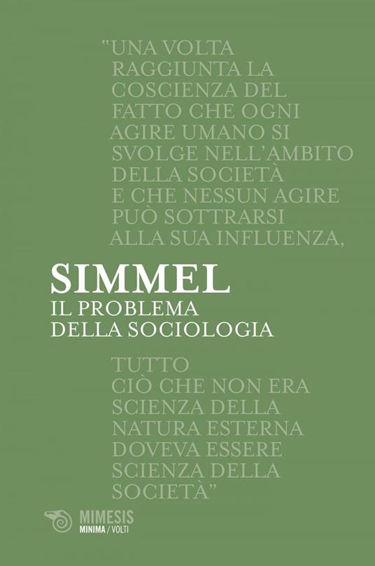 Il problema della sociologia - Georg Simmel,L. Martignani,D. Ruggeri - ebook