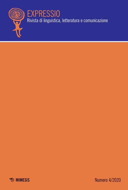Expressio. Rivista di linguistica, letteratura e comunicazione (2020). Vol. 4 - copertina