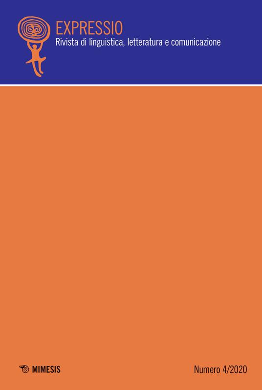 Expressio. Rivista di linguistica, letteratura e comunicazione (2020). Vol. 4 - copertina