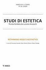Studi di estetica (2020). Vol. 1: Rethinking Hegel's aesthetics.
