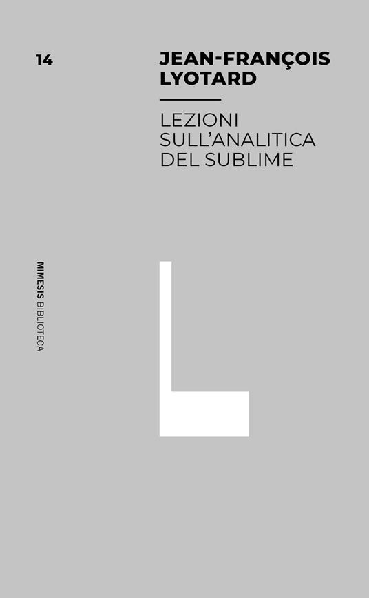 Lezioni sull'analitica del sublime - Jean-François Lyotard - copertina