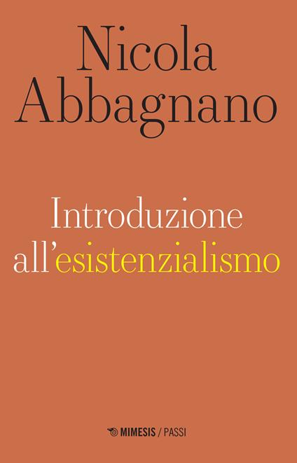 Introduzione all'esistenzialismo - Nicola Abbagnano - copertina