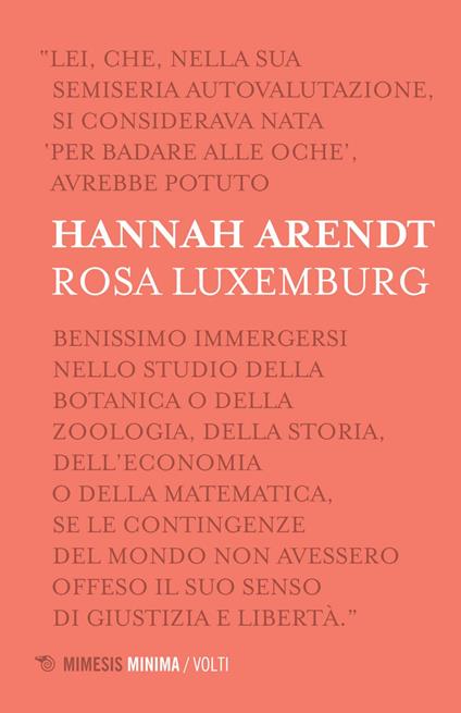 Rosa Luxemburg - Hannah Arendt,Rosalia Peluso - ebook