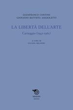 La libertà dell'arte. Carteggio (1941-1961)