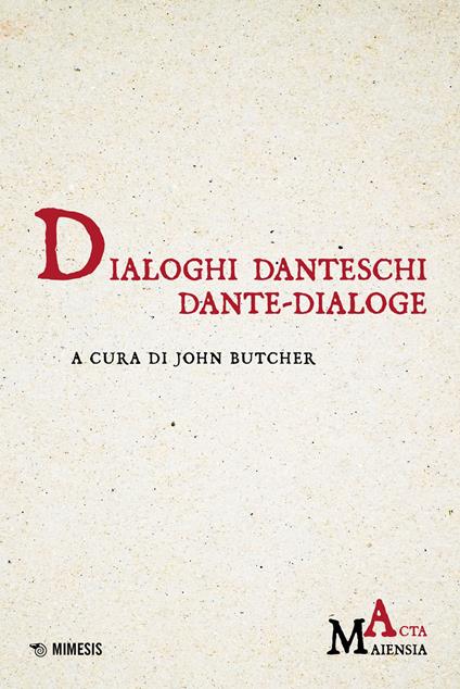 Dialoghi danteschi/Dante-dialoge - copertina
