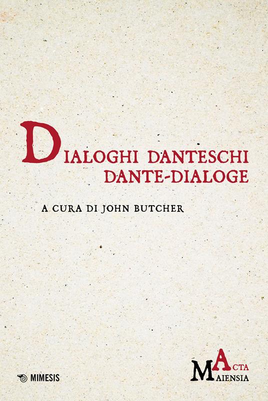 Dialoghi danteschi/Dante-dialoge - copertina