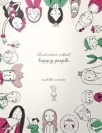 Illustration school. Happy people