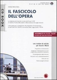 Il fascicolo dell'opera. Redazione ai sensi del D. Lgs. 81/08. Con CD-ROM - Andrea M. Moro - copertina