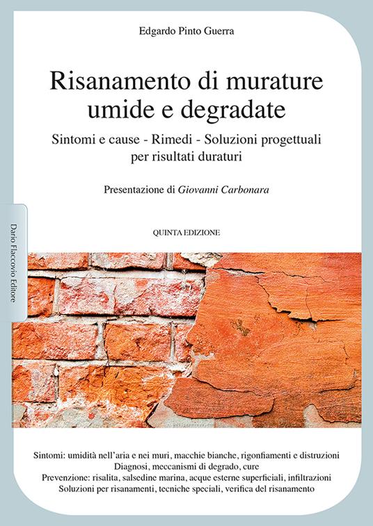 Risanamento di murature umide e degradate - Edgardo Pinto Guerra - copertina