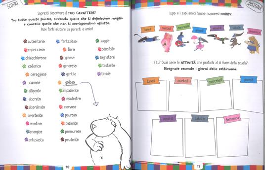 Scopri le emozioni con il lupo. Amico lupo. Con adesivi. Ediz. a colori - Orianne Lallemand - 3