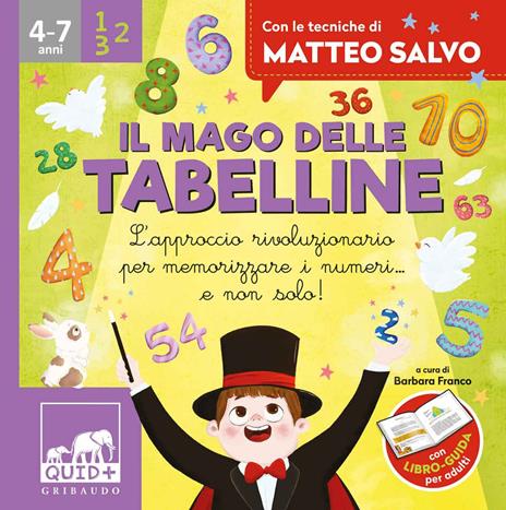QUID + Il mago delle tabelline. L'approccio rivoluzionario per memorizzare i numeri... e non solo! Ediz. a colori. Con 32 Carte - Barbara Franco,Matteo Salvo - copertina