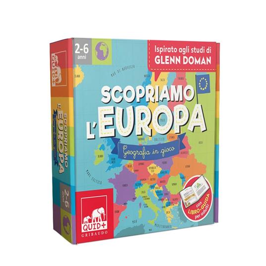 Scopriamo l'Europa. Geografia in gioco. Ispirato agli studi Glenn Doman. Con 80 carte. Con poster - 2