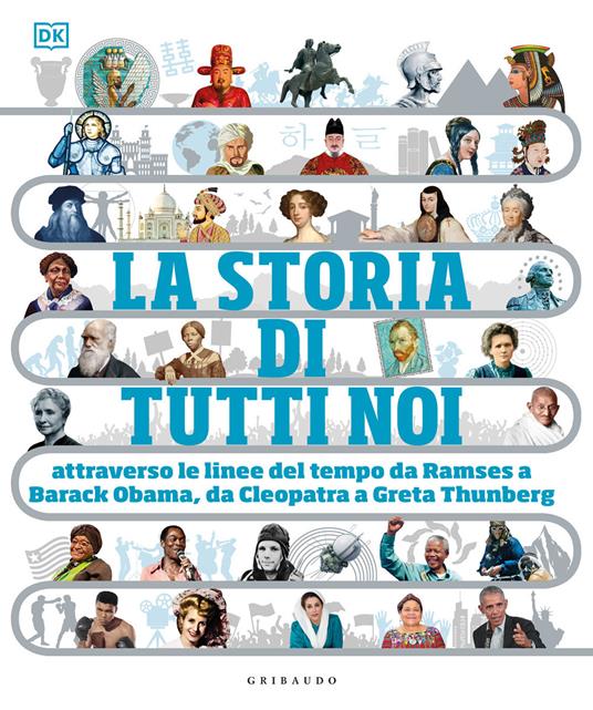 La storia di tutti noi attraverso le linee del tempo da Ramses a Barack Obama, da Cleopatra a Greta Thunberg. Ediz. a colori - copertina