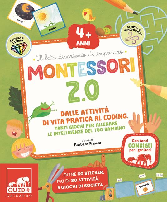Montessori 2.0. Dalle attività di vita pratica al coding. Per i 4 anni. Con 60 - copertina