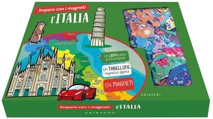L'Italia. Imparo con i magneti. Con 104 magneti. Con Gioco: tabellone magnetico. Con Carta geografica: atlante - copertina