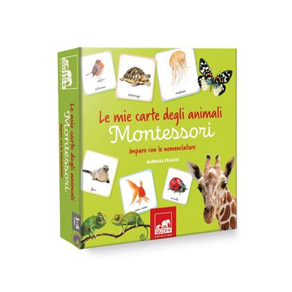Le mie carte degli animali Montessori. Imparo con le nomenclature. Ediz. a colori. Con 35 Carte - Barbara Franco - copertina