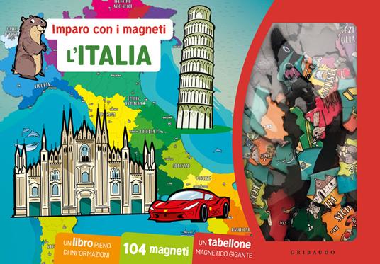 L'Italia. Imparo con i magneti. Con 104 magneti. Con tabellone magnetico - copertina