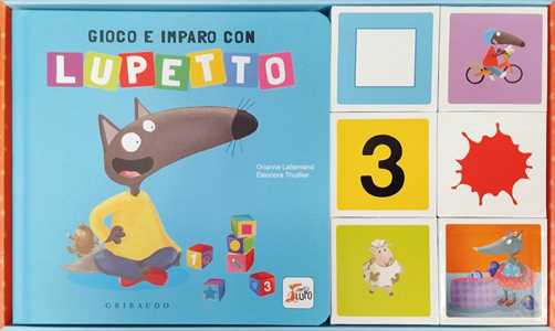 Libro Gioco e imparo con Lupetto. Amico lupo. Ediz. a colori. Con 6 cubi Orianne Lallemand