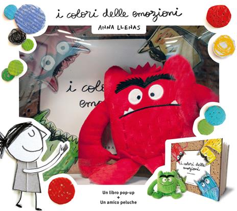 I colori delle emozioni pop up. Ediz. a colori. Con mini peluche rosso - Anna Llenas - copertina