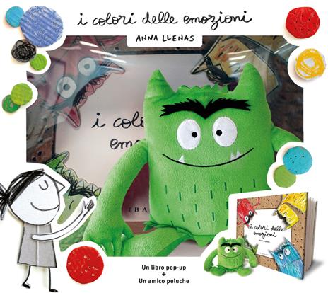 I colori delle emozioni pop up. Ediz. a colori. Con minipeluche verde - Anna Llenas - copertina