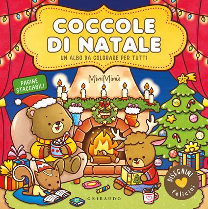 Coccole di Natale. Disegnini felicini. Un albo da colorare per tutti. Ediz. a colori - copertina