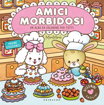 Amici morbidosi. Disegnini felicini. Un albo da colorare per tutti. Ediz. a colori - copertina