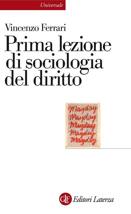 Prima lezione di sociologia del diritto - Vincenzo Ferrari - ebook